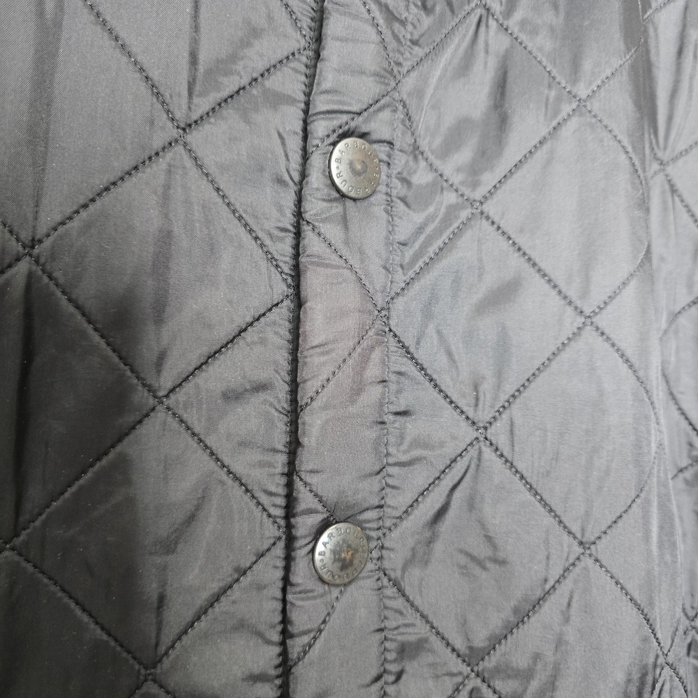 Barbour Black Quilted Liddesdale Jacket Size XL Chore Work Coat Heritage Barn - Picture 12 of 16